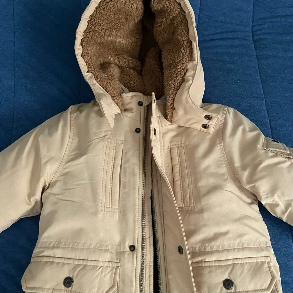 4T OshKosh B'gosh Hooded Puffer Coat with Sherpa Lining